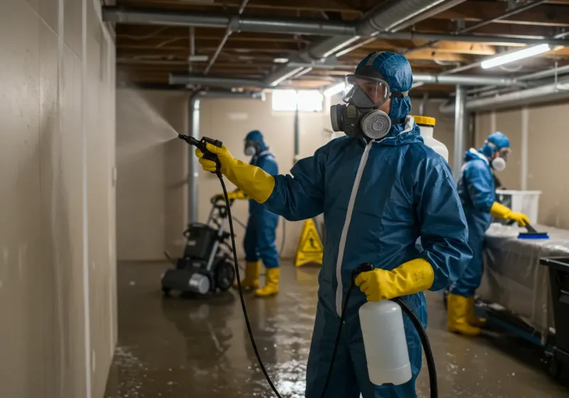 Basement Sanitization and Antimicrobial Treatment process in Hutchinson, MN