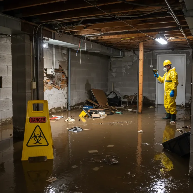 Flooded Basement Electrical Hazard in Hutchinson, MN Property